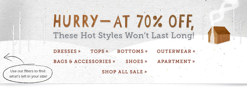 Cabin Fever Sale