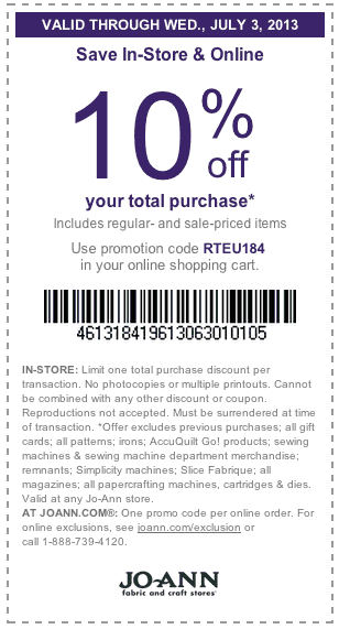 Joann coupon